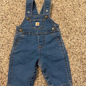 Carhartt Toddler Dark Blue Denim Overalls